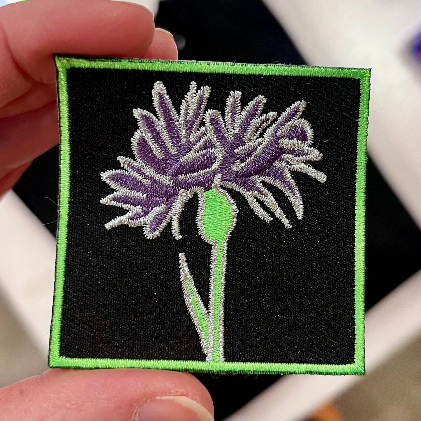No flower fabric label
