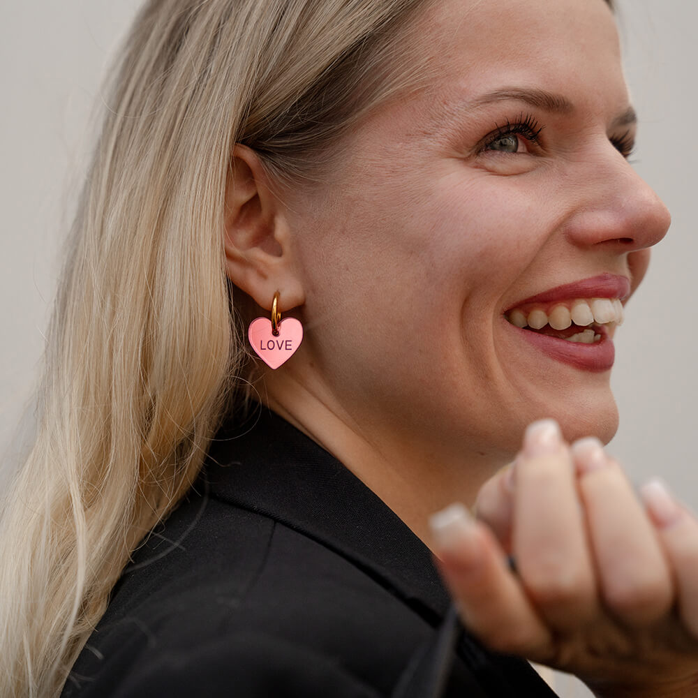 Heart earrings