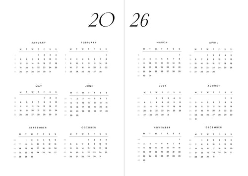 Cozy planner 2026 - Night sky
