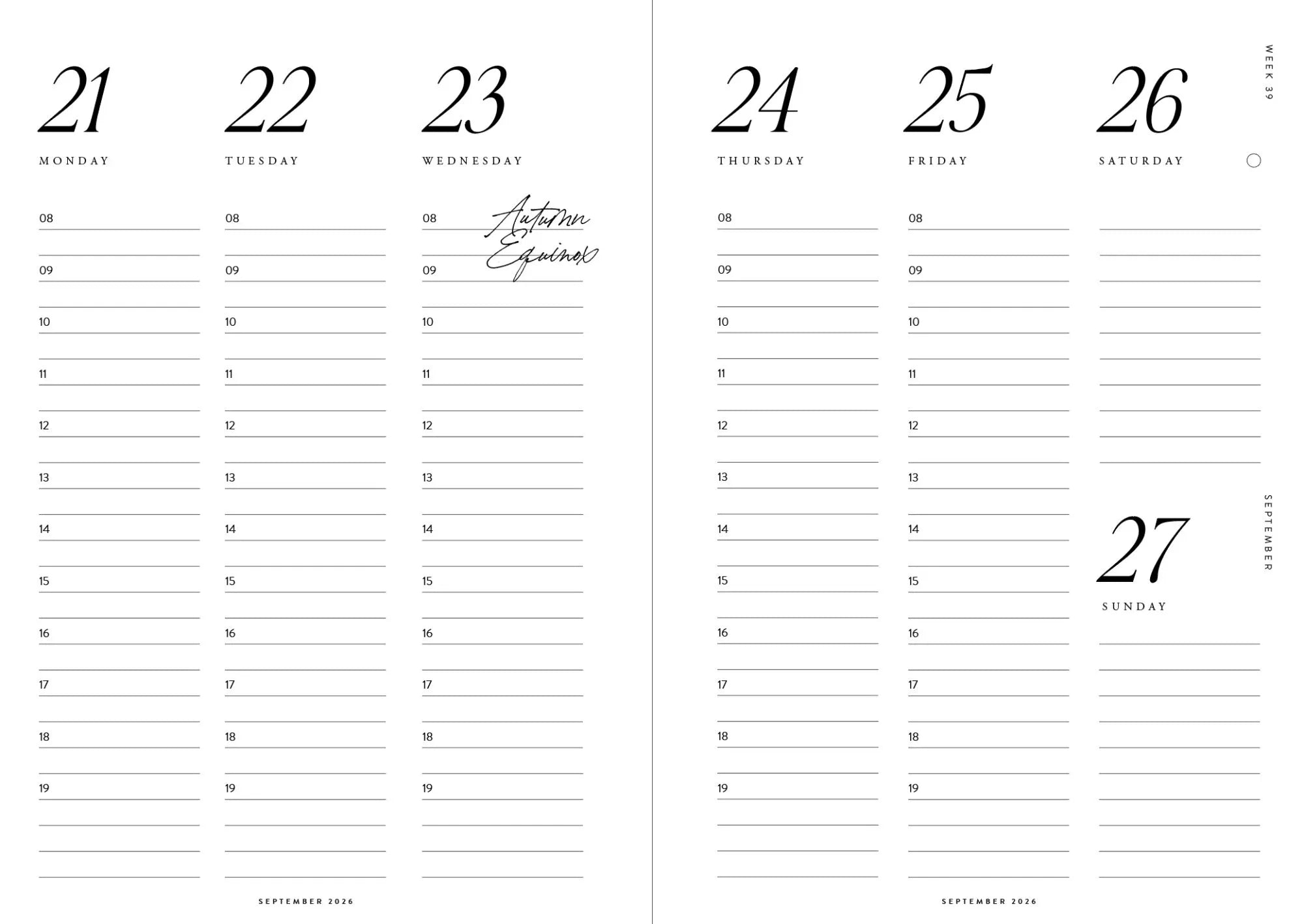 Cozy planner 2026 - Night sky