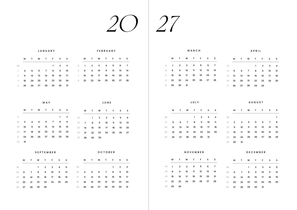 Cozy Planner 2027 - Berry Red