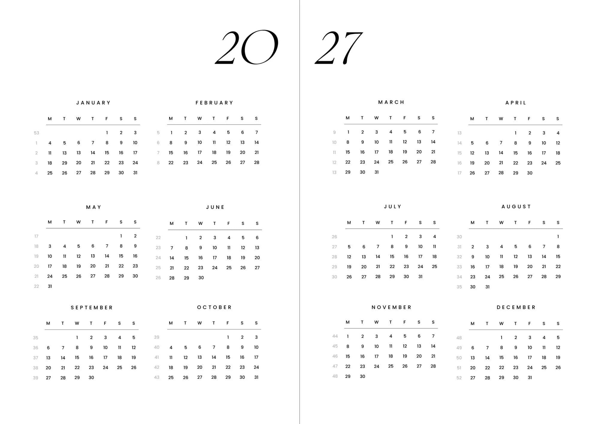 Cozy Planner 2027 - Berry Red