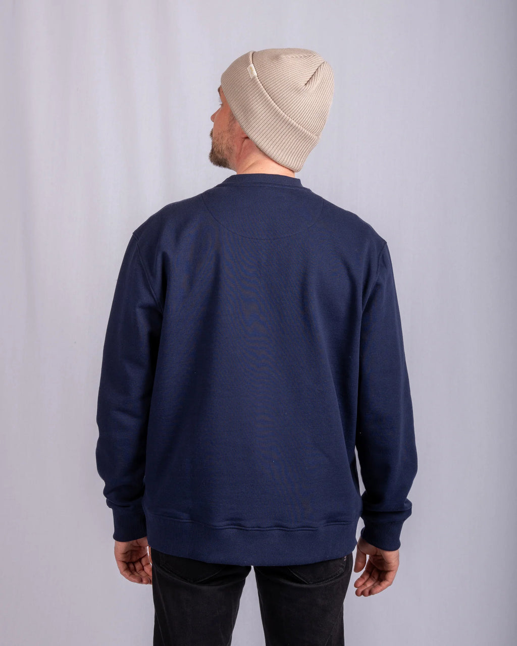 Ski Dog Sweater - Navy/Mocha