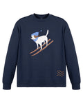 Ski Dog Sweater - Navy/Mocha
