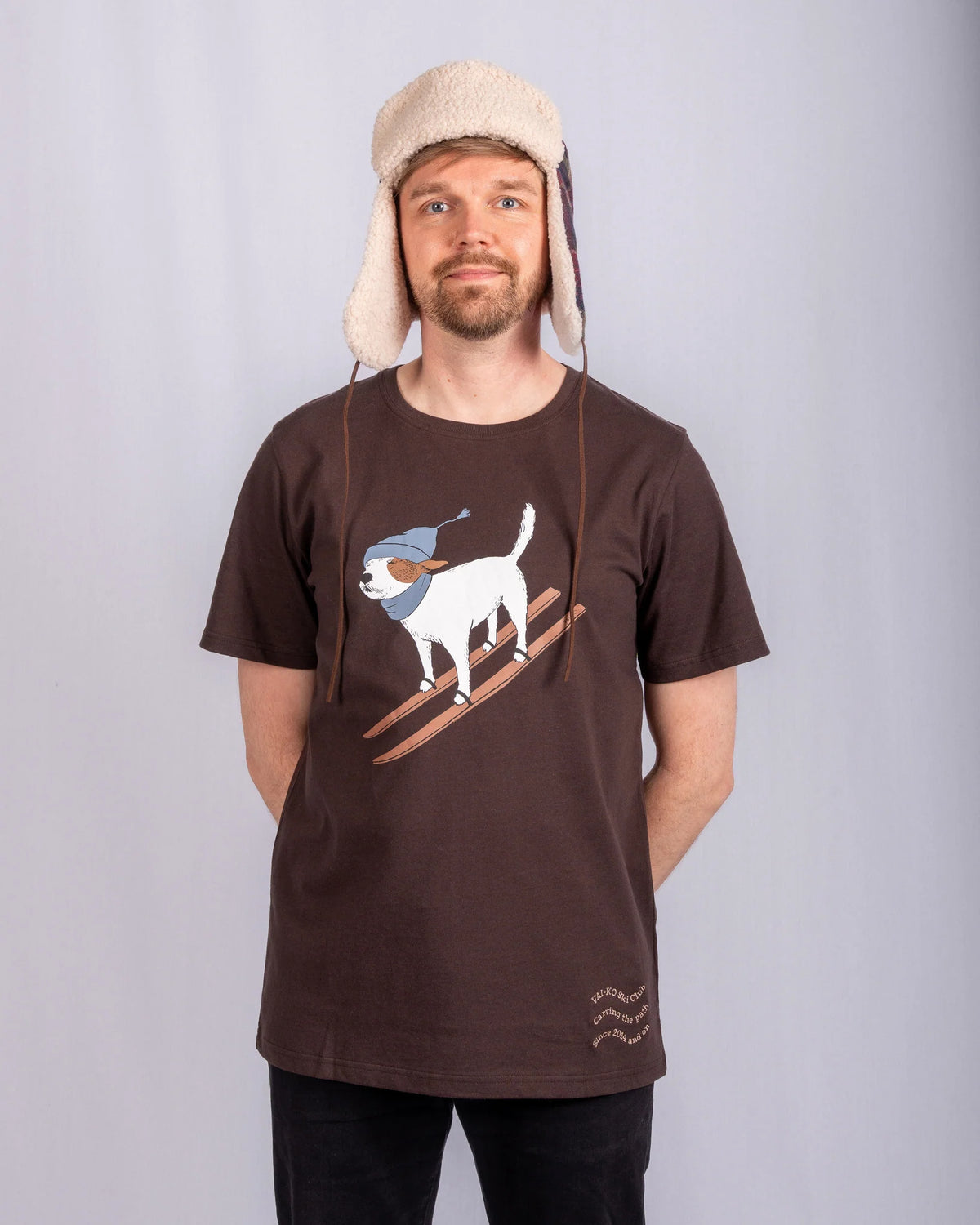 Ski Dog Luomupuuvilla T-paita