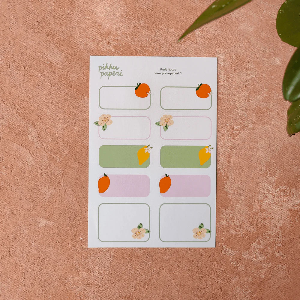 Fruit notes - tarra-arkki