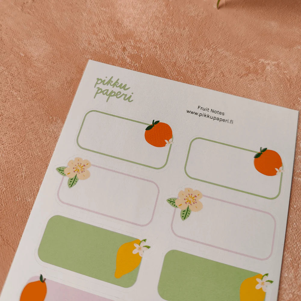 Fruit notes - tarra-arkki