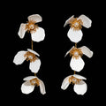 Triple Apple Flower Stud Earrings