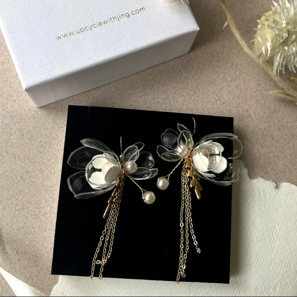 Triple Jasmine Drop Earrings