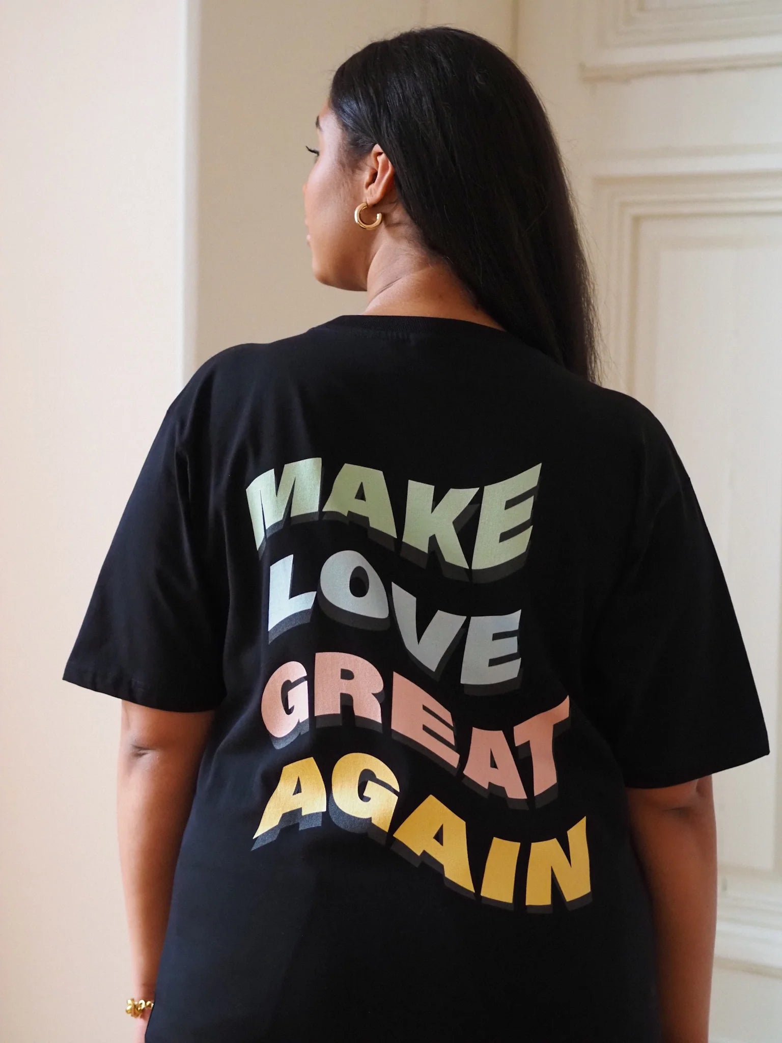 Make Love Great Again Multicolor Oversize T-shirt