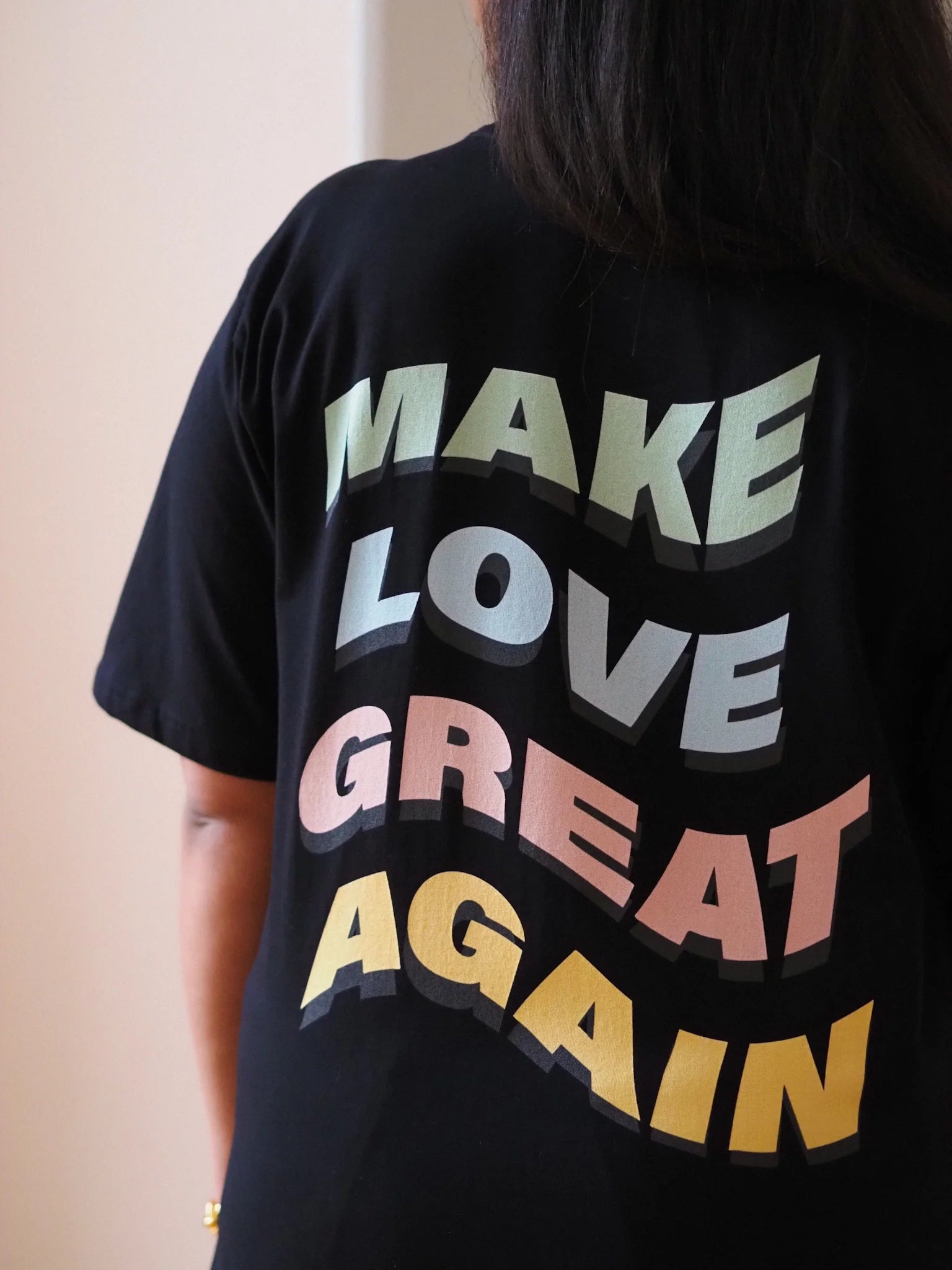Make Love Great Again Multicolor Oversize T-shirt