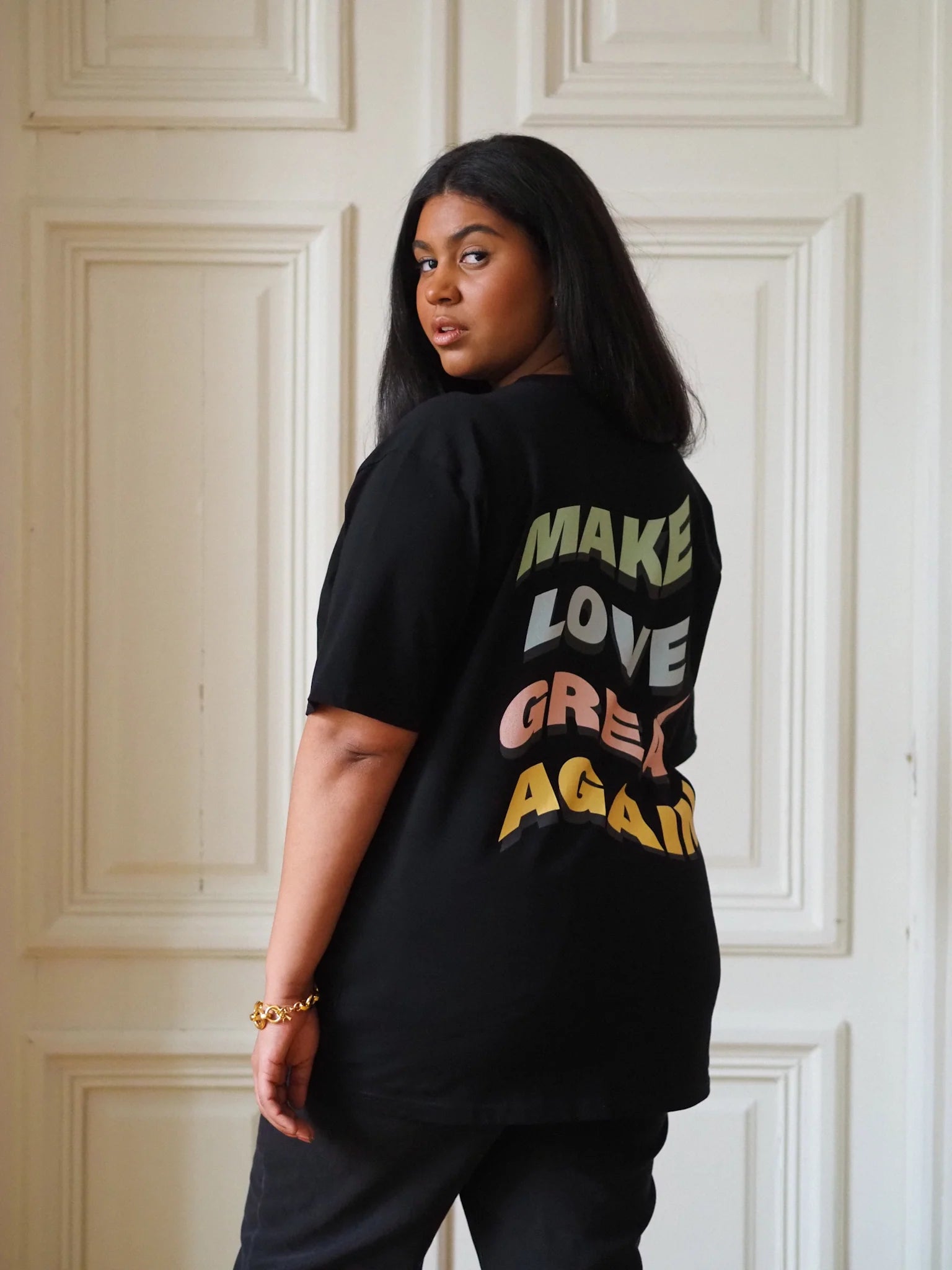 Make Love Great Again Multicolor Oversize T-shirt