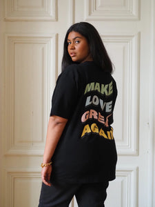 Make Love Great Again Multicolor Oversize T-shirt