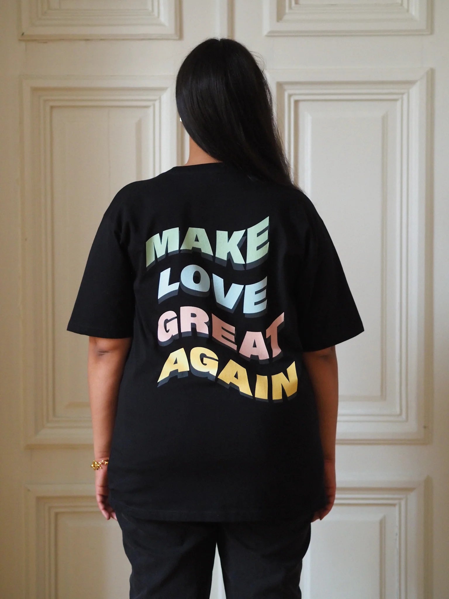 Make Love Great Again Multicolor Oversize T-shirt