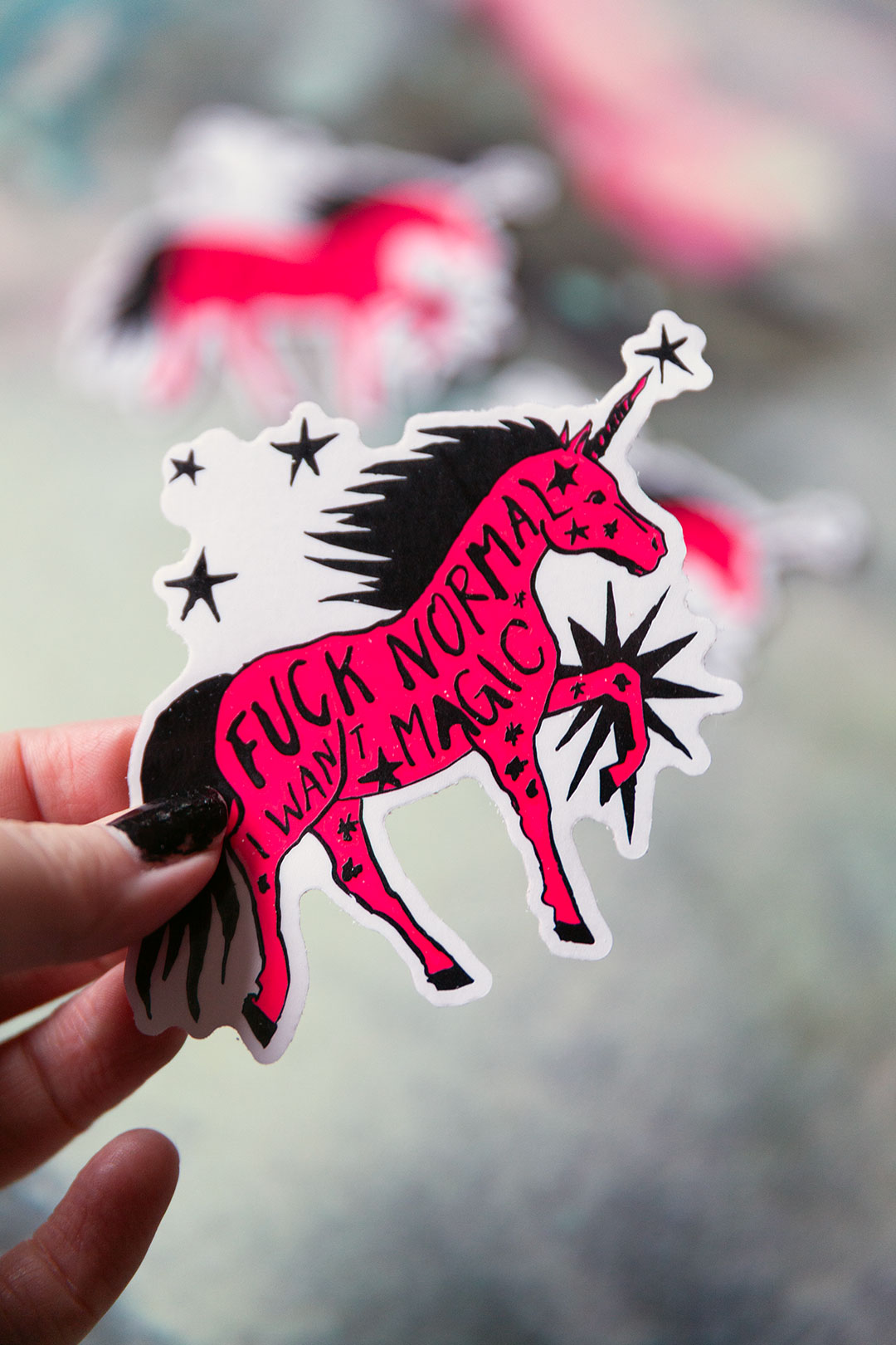 Fuck normal I want magic sticker