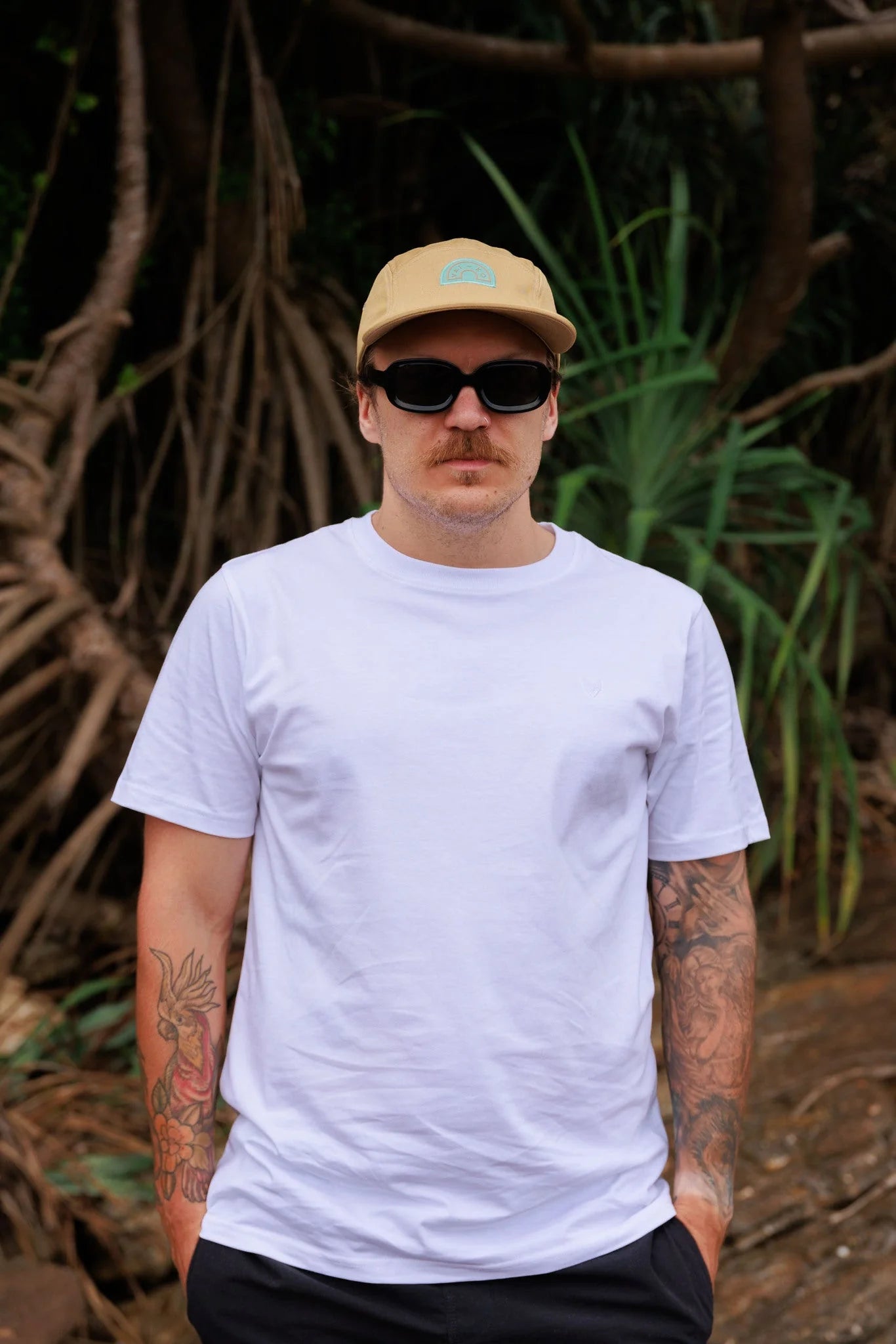 Crewneck Luomupuuvilla Miesten T-paita