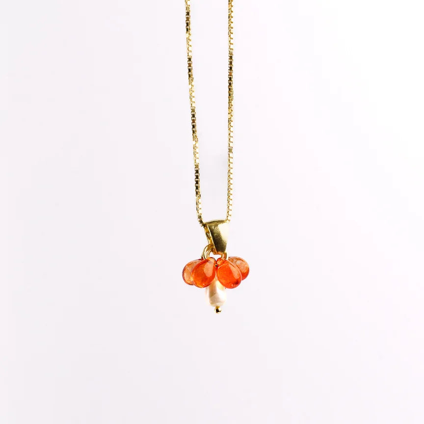 Luni necklace gold-plated silver