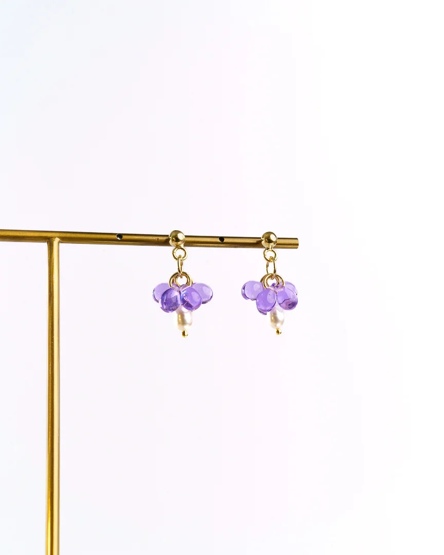 Luni earrings gold-plated silver