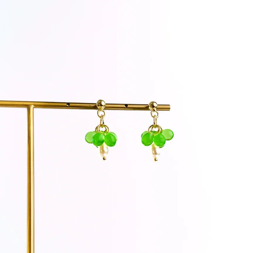 Luni earrings gold-plated silver