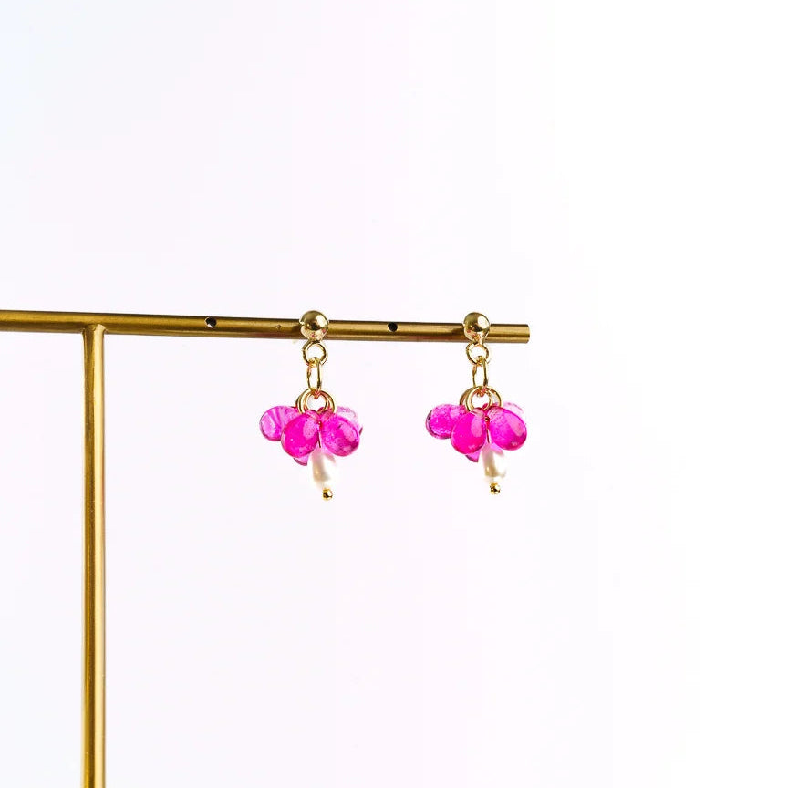 Luni earrings gold-plated silver