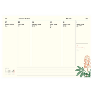 Weekly calendar 2024 