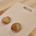 Download an image for Gallery viewing, Bark Earrings (small)
