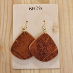 Download an image for Gallery viewing, Bark Earrings, hanging
