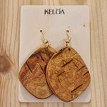 Download an image for Gallery viewing, Bark Earrings, hanging

