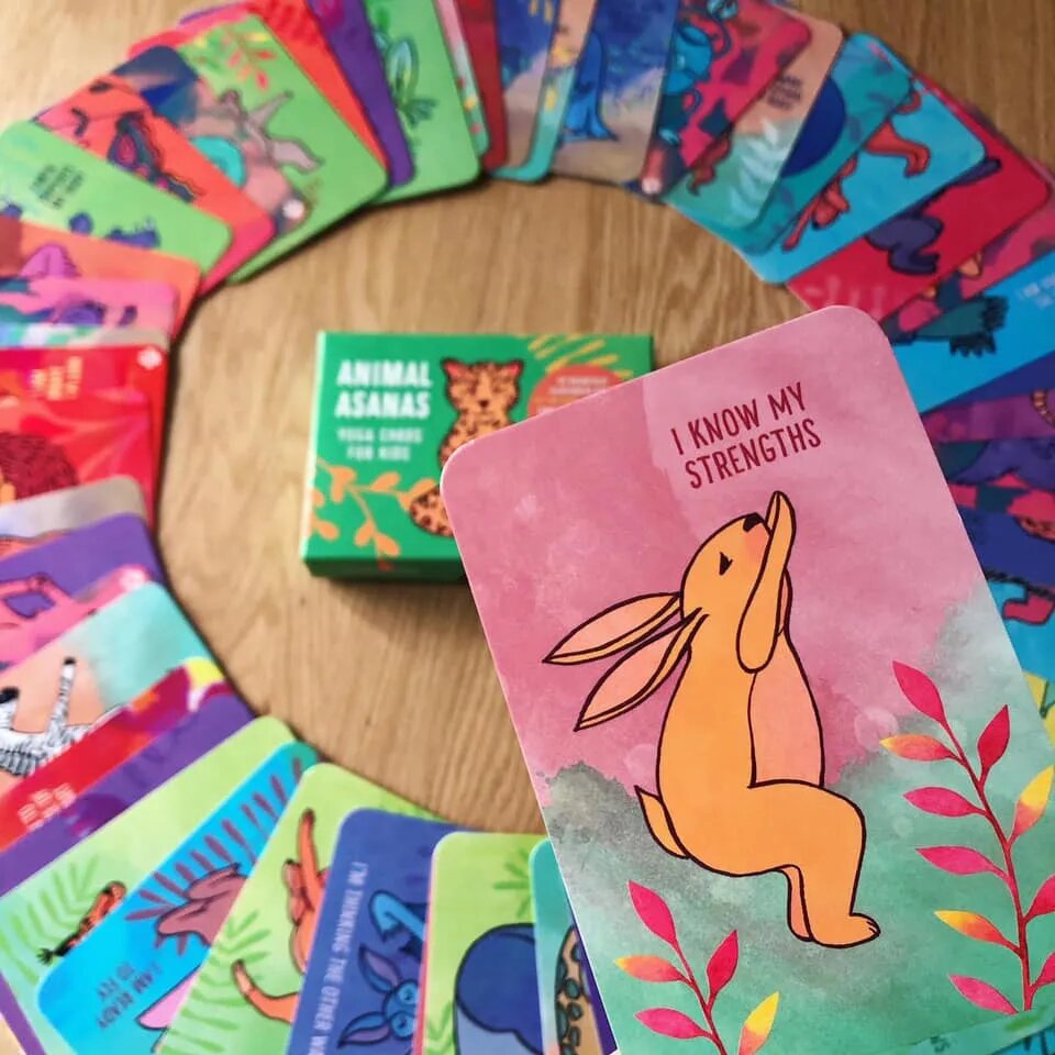 Animal Asanas yoga cards for kids