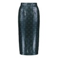 O-logo Sequin Jacquard Pencil Skirt
