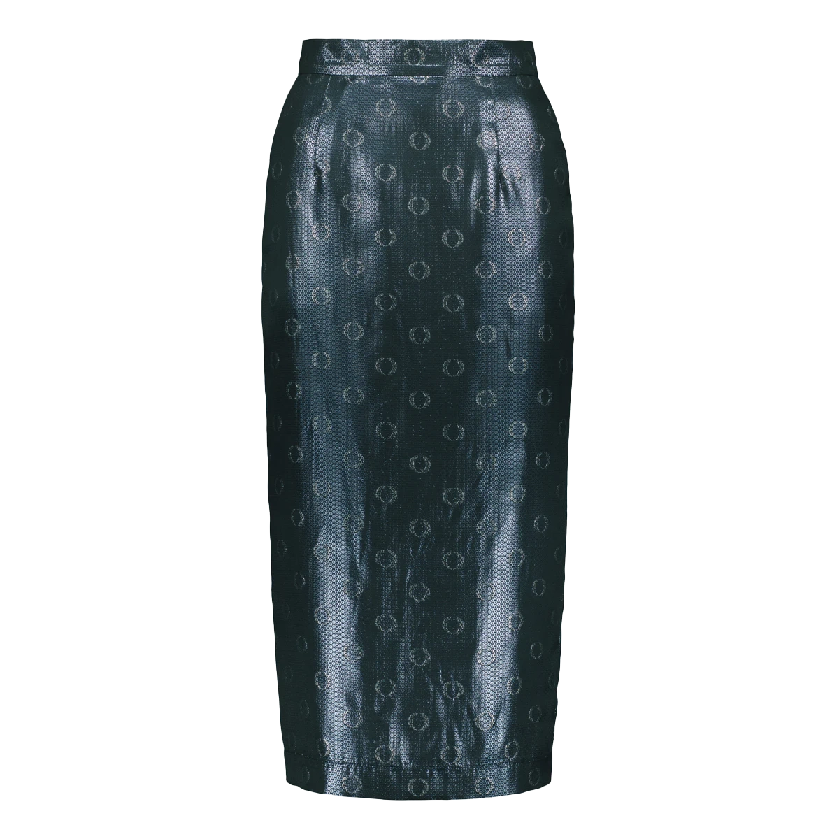 O-logo Sequin Jacquard Pencil Skirt