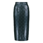 Download an image for Gallery viewing, O-logo Sequin Jacquard Pencil Skirt
