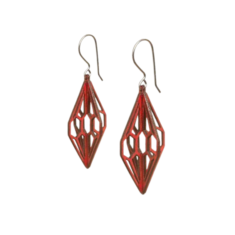 Diamond 3D earrings