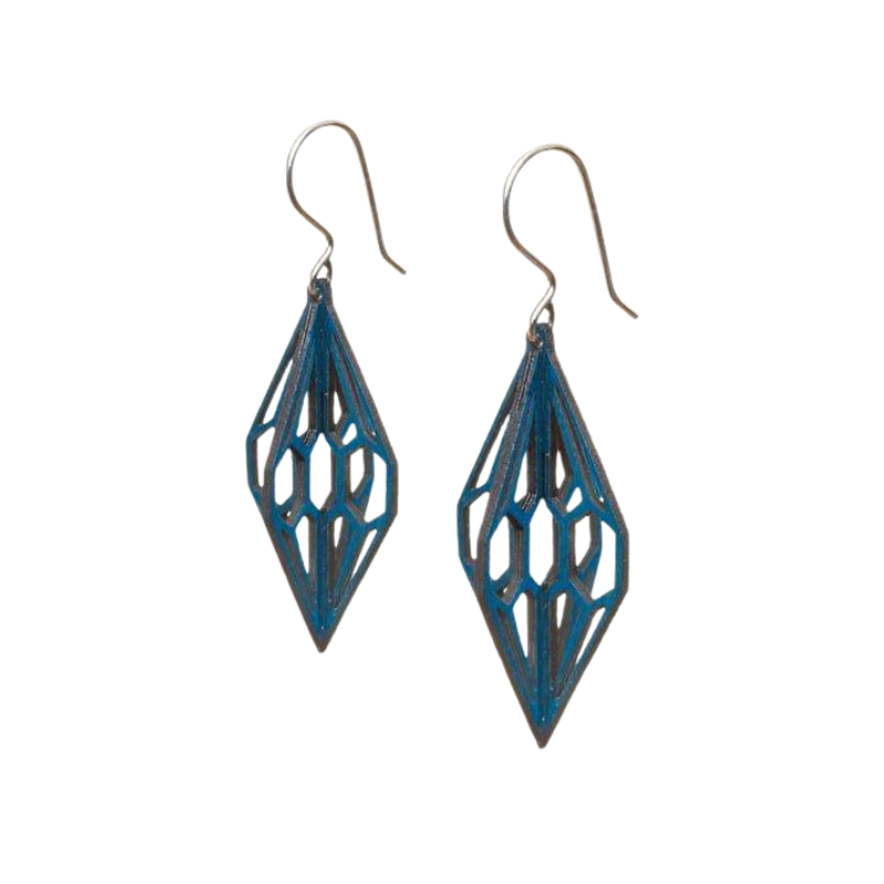Diamond 3D earrings