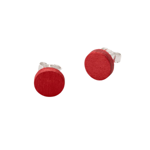 Pilke round stud earring