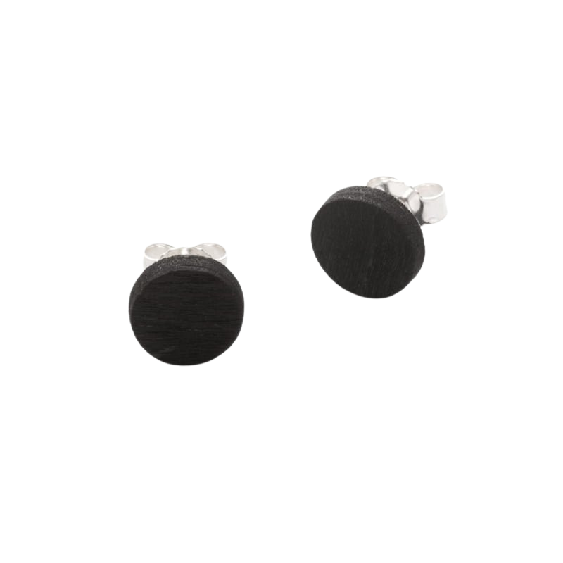 Pilke round stud earring