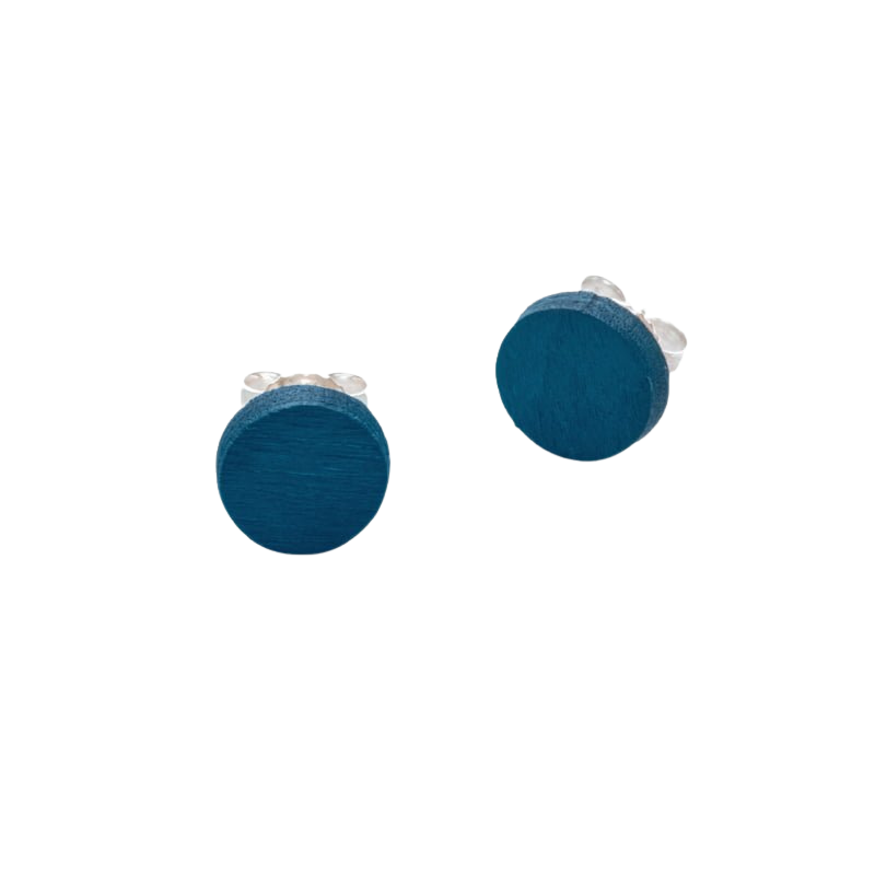 Pilke round stud earring