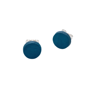 Pilke round stud earring