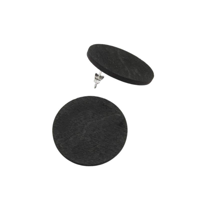 Korona round stud earring