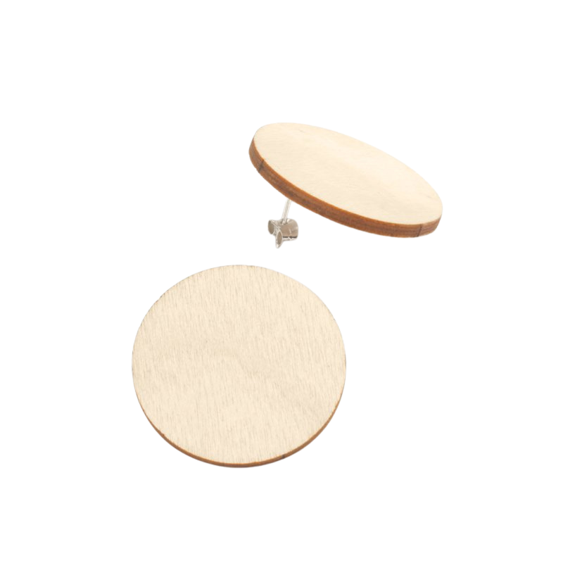 Korona round stud earring