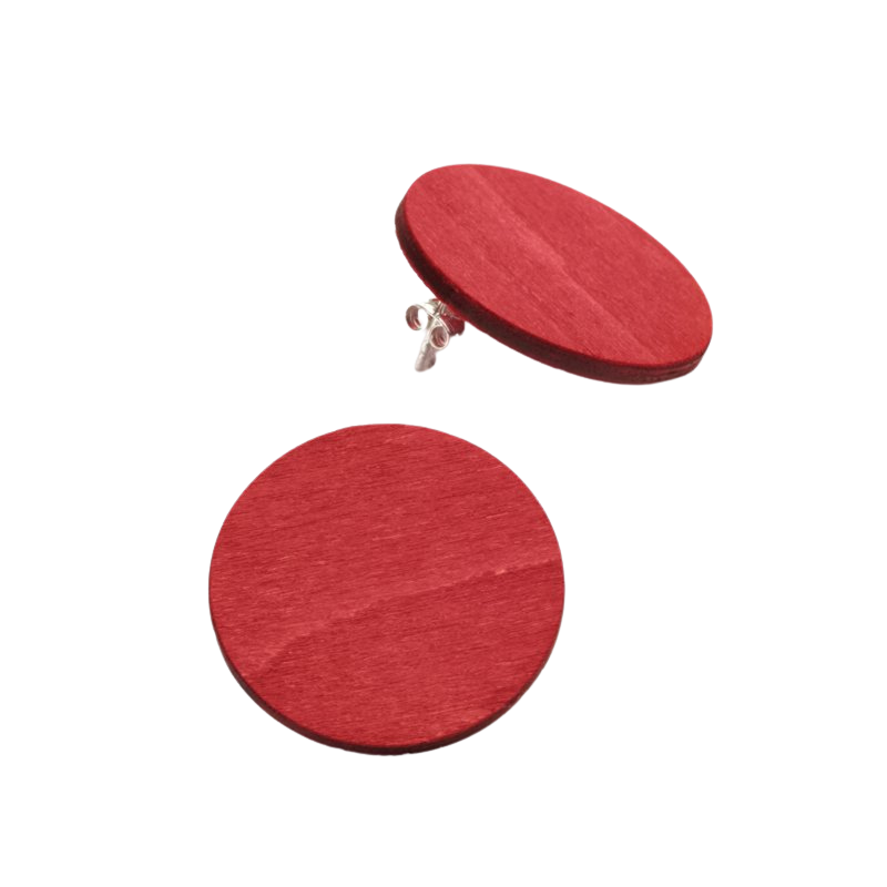 Korona round stud earring