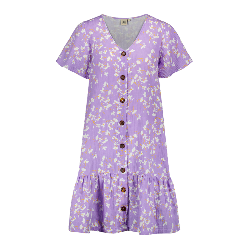 Frill Button Dress