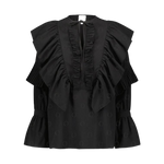 Lataa kuva Galleria-katseluun, O-logo Pleated Devoré Blouse
