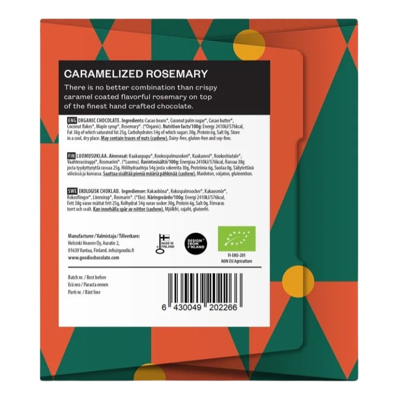 Caramelized Rosemary Chocolate