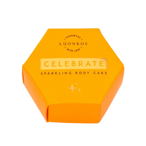 Celebrate sparkling body oil cake