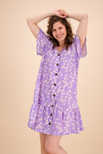 Lataa kuva Galleria-katseluun, Frill Button Dress
