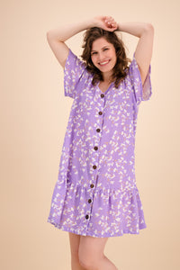 Frill Button Dress